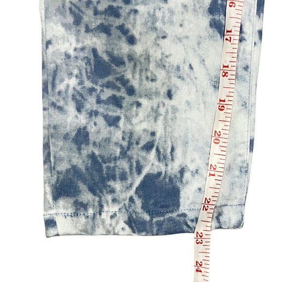 Seven7 Women's Sz 10 High Waist Bleach Wash Tie Dye Jeans Y2K Streetwear Denim - Picture 11 of 15